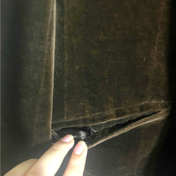 Chocolate Brown Velvet Blazer - Picture 6 of 8